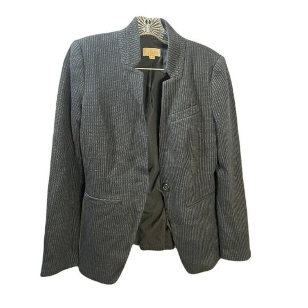 Ann Taylor Loft Blazer‎ Striped Single Breasted Size 2